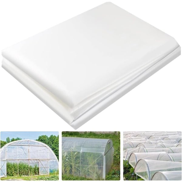 2 x 3m Greenhouse Cover, Good Quality Polyethylene Film, Tunnel Greenhouse Film to Cover Gardens, Vegetables and Tomatoes..