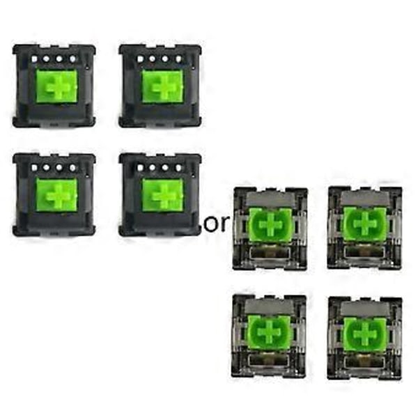 3-nastainen vihreä RGB-kytkin Razer Mechanical Chroma -pelinäppäimistöön, vihreä akseli, 3-nastaiset kytkimet (4 kpl)