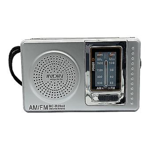 Bærbar Radio Lomme Teleskopantenne Ed Mini Functal Am Fm Radio For Eldre