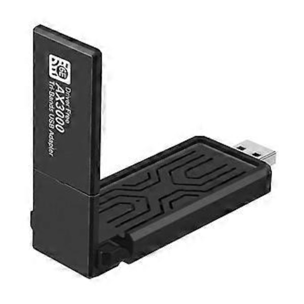 3000Mbps USB Netværkskort WiFi6 Trådløs Adapter AX3000M Usb3.0 til Bærbare og Stationære Computere Understøtter IEEE 802.11a/ax