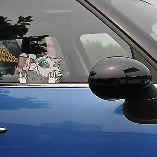 4 kpl Anime-autotarroja Japanilainen anime-autotarra tuulilasiin Ikkunatarrat Vedenpitävät autotarvikkeet