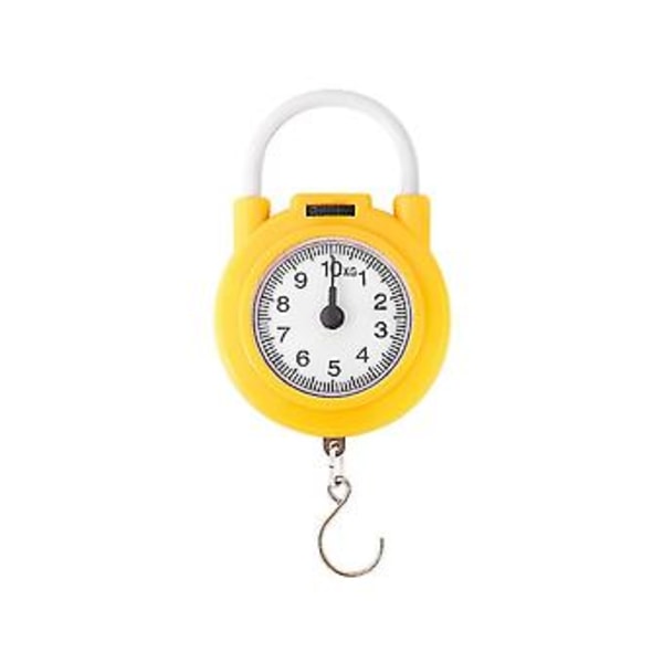 10 kg kannettava mekaaninen viisarinäyttöinen vaaka ripustettava/sarjavaaka ripustuskoukku - vaaka teipillä M