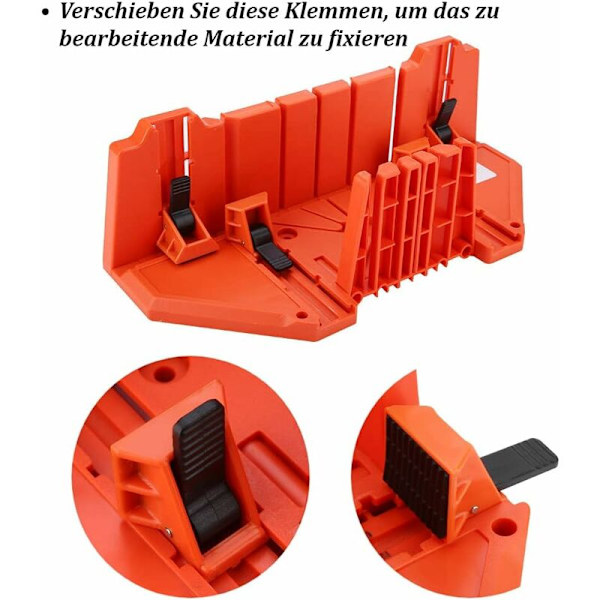 Geringssåg, exakt kaplåda, 0° 22,5° 45° 90° multivinkelkapning geringstång geringssåg, plastkutterverktyg för DIY-träbearbetning