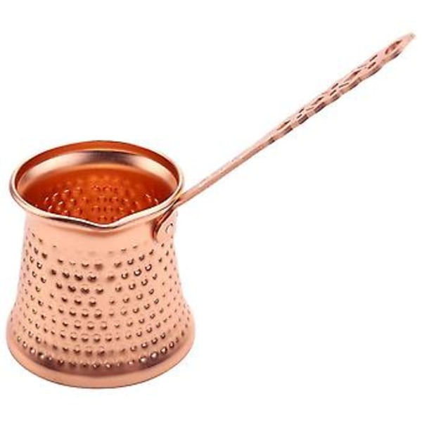 Turkisk kaffekanna i koppar, Turkisk kaffebryggare för Turk Cezve Cafeteria Metall Hand