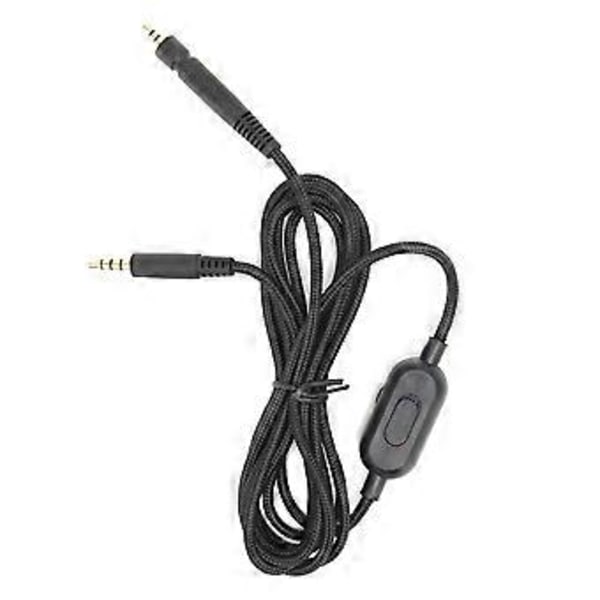 Hodetelefonkabel med volumkontroll og mikrofon dempefunksjon for SteelSeries PC373D GSP350 GSP500 GSP600