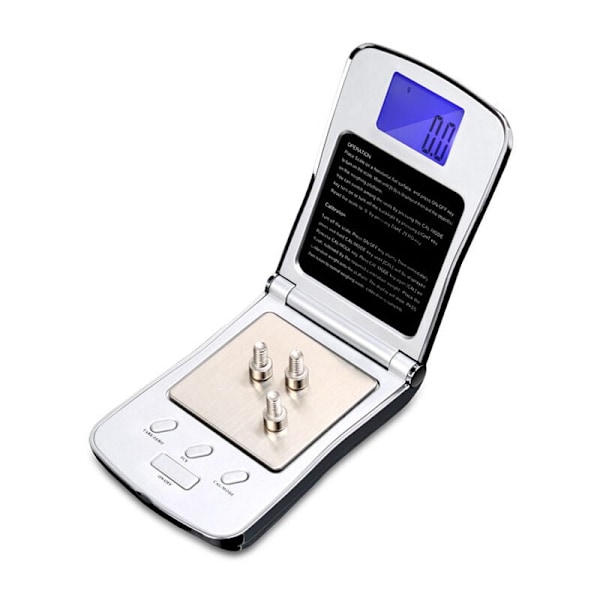 Portable Electronic Precision Digital Scale, Mini Gold Weighing Machine Scale, Flip Cover, Gift