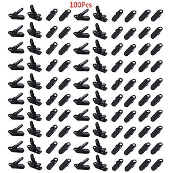 100 st Tält Markis Kapell Klämma Presenning Canvas Clip Snäpp Gripper Husvagn Käkgrepp Fälla
