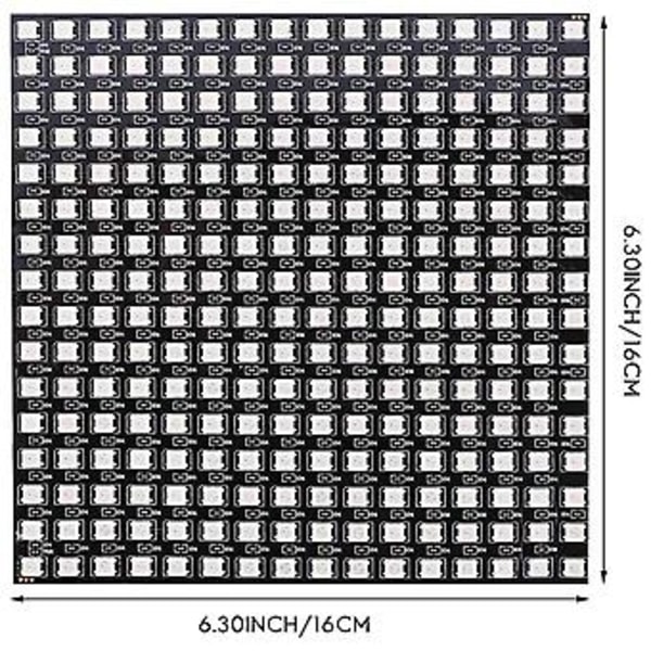 Ws2812b Led Rgb Joustava Pikselipaneeli 16x16 Yksittäin Ohjattava Paneeli Led-moduulinäyttö