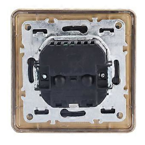 Seinäpistorasia Eurooppalainen Retro Pronssi Paloa Hidastava Pistorasia Kahdella USB-portilla Makuuhuoneeseen Keittiöön