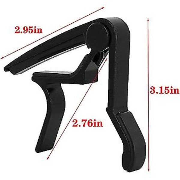 2 Capo Kapo Gitar Triggere For Akustisk, Elektrisk Gitar, Ukulele, Banjo, Folkegitar, Instrument