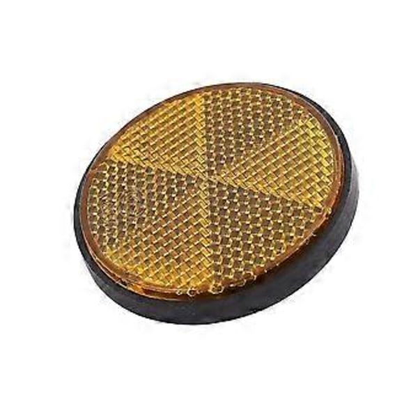 2 X 2' Runde Orange Reflektorer Universelt Kompatible Motorcykler Atv Cykler Dirt Bikes