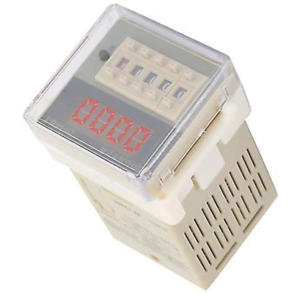 O111ROM DH48J-8A LCD Digital Elektronisk 8-stifts Räknare Fördröjningstidsrelä 0-999900 (24VAC /DC)