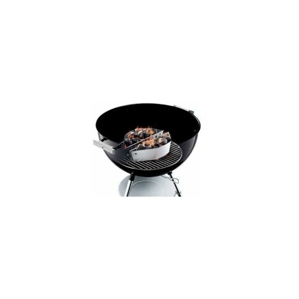 Reservdel för grill och plancha, 7403 Set med 2 kolkorgar för Weber 57 cm kolgrillar, Brikett korg, 47.6 och 67 cm kol