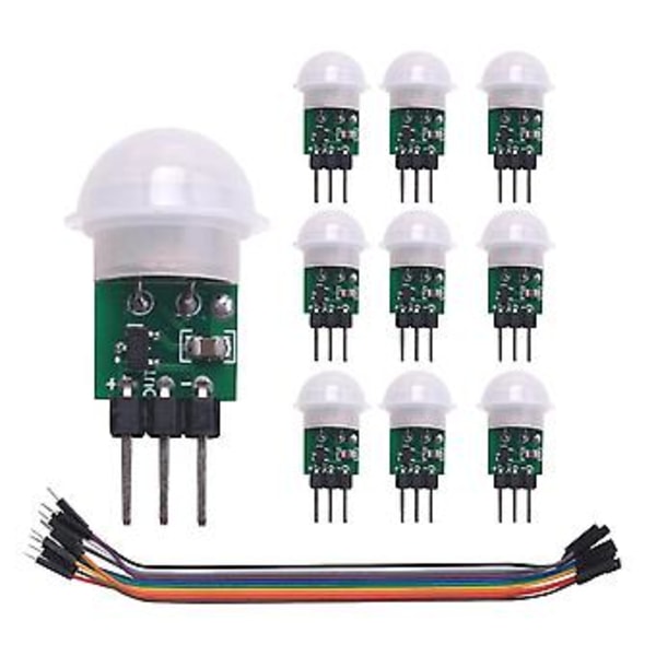 10 stk. Am312 Mini Human Sensor Module -sr312 Ir Pyroelektrisk Infrarød Pir Bevægelsessensor Detektor Mod