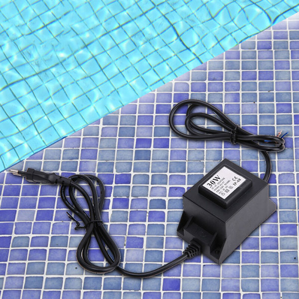 12V Vandtæt Lystransformator til LED Undervands Swimmingpool (220V EU Stik)