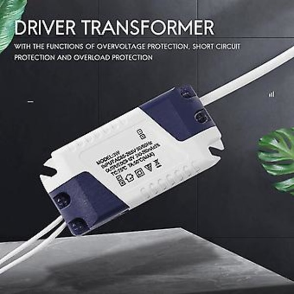 AC 90-240V til 9-12V 3W Konstant Strøm LED Strip Driver Transformer