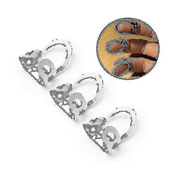 12 st Gitarr Fingerplektrum, Justerbara Metall Finger- och Tumplektrum för Gitarr, Banjo, silver