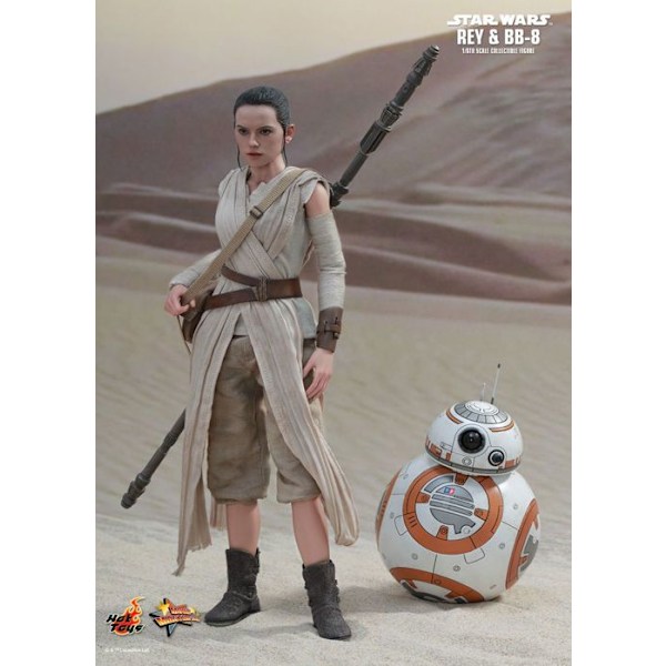 Statyette Hot Toys MMS337 - Star Wars: The Force Awakens - Rey And BB-8 mångfärgad
