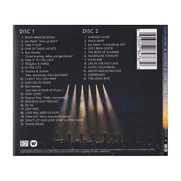 The Eagles - Live From The Forum MMXVIII [CD]