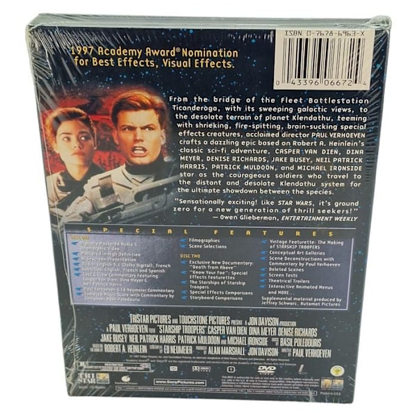 Starship Troopers DVD DigiPack 2002 US Import Region 1 VF
