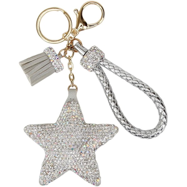 Crystals Tassel Star Damnyckelringar & nyckelringar, silver