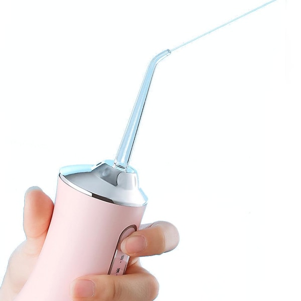 3-läges munsköljningsapparat Bärbar vattentandtråd USB uppladdningsbar vattentråd 240 ml vattentät tandrengöring Pink