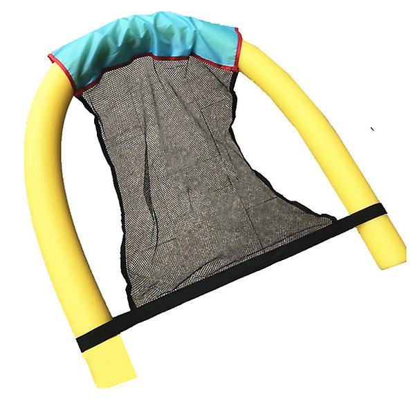 Vattenhängmatta Fåtölj Uppblåsbar flytande simmadrass Pool Partyleksak Loungesäng för simning Luftmadrasser Yellow