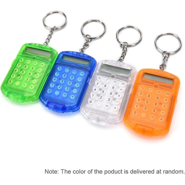 Små söta miniräknare Basic 8-siffrig Kawaii Pocket Solar Calculator Bräddagspresenter till systertjejer, blå
