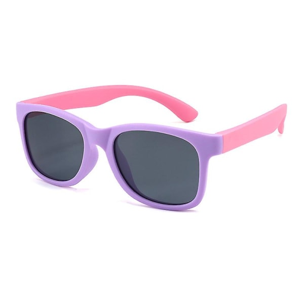 Mode barnsolglasögon färgglada retrostil överdimensionerade hornbågade solglasögon C15