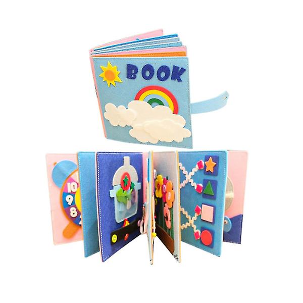 Baby Busy Board 3d Småbarn Berättelse Tygbok Tidig inlärning Utbildning Vanor Kunskap Utveckla leksaker