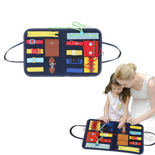 Busy Board Montessori-leksaker Aktivitetstavlor Småbarn Sensoriska leksakspresenter