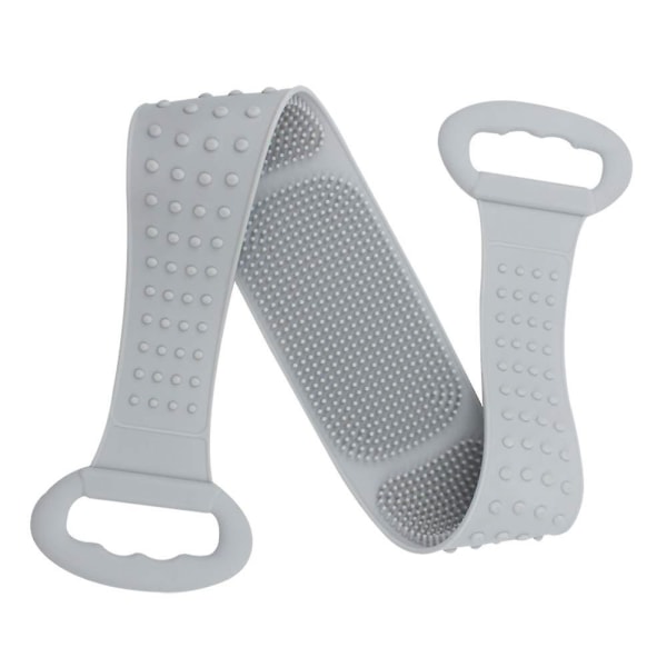 Silikon ryggskrubber kompatibel med dusch - Kroppsborste som är kompatibel med bad - kompatibel med ryggrengöring och exfoliering, ryggmassage, 76c