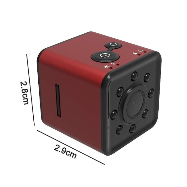 Ultra-mini Dv Pocket Wifi 1080p Digital Video Recorder Kamera Videokamera med 30m vattentätt case, Stöd Ir Night Vision Sportkamera Red