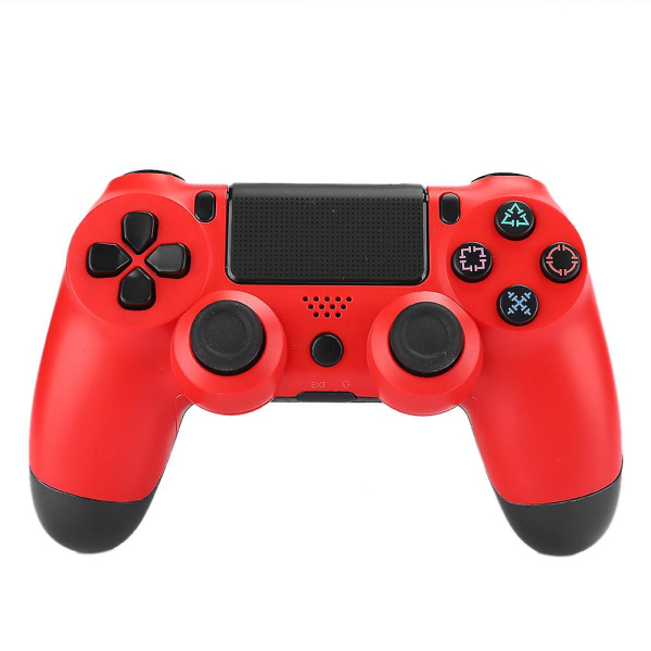 Högkänslig ergonomisk spelkontrolljoystick för PS4-konsolen - Wired Gamepad (röd)