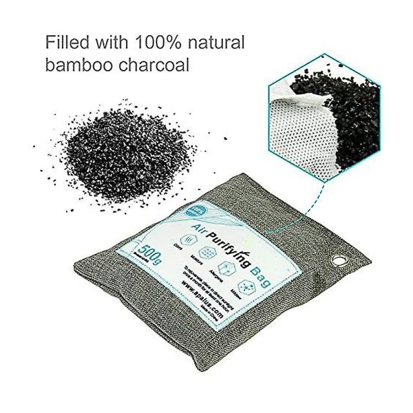 Bamboo Charcoal Air Purifier Bag-garderob Doft Eliminator Car Deodorizer