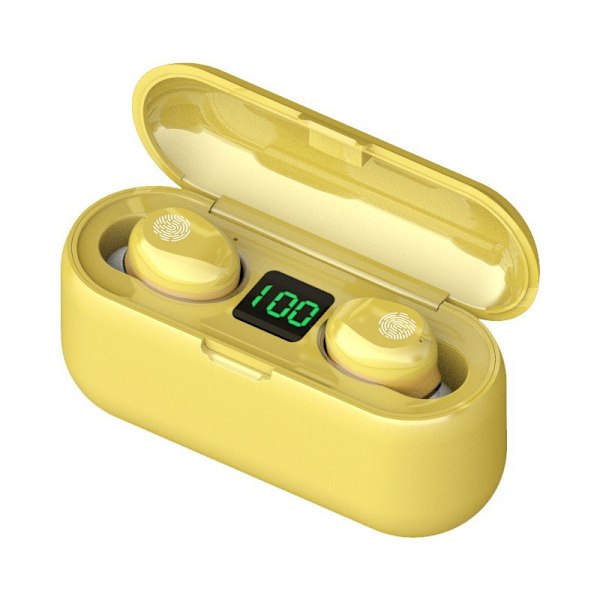 Digital In-Ear Touch Trådløse Bluetooth Headset (gul) yellow