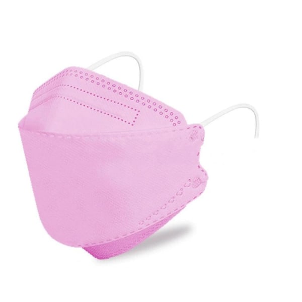 50st/100st Kf94 Mask Skyddsansiktsmasker Barnansiktsmasker Soild Antidammmasker Pink 100pcs