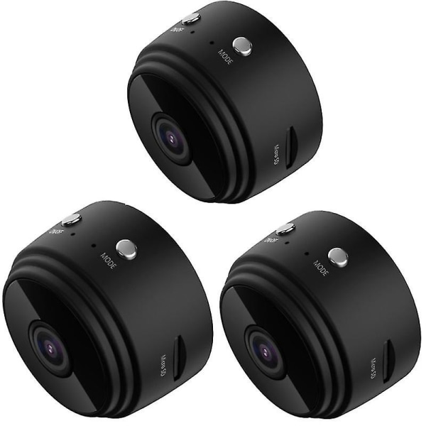 3st 1080p magnetisk wifi-kamera, mini liten spion dold kameradetektor 2023 Ny