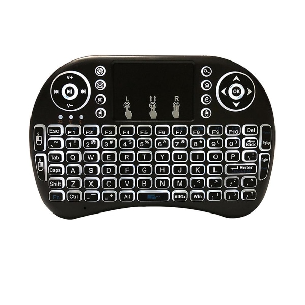 Bärbar Mini Single Gamer-tangentbord med handledsstöd för datorns trådlösa multimediatangentbord