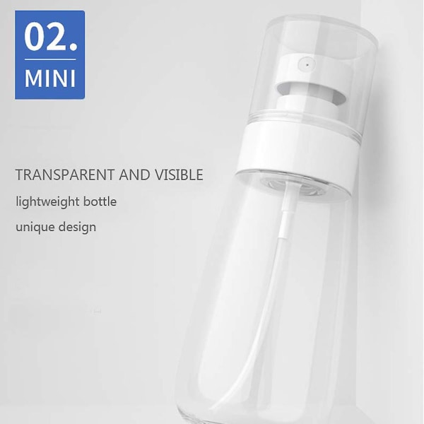 Sprayflaskor Resestorlek, 5 st Fine Mist Sprayflaska Set Transparent Blue