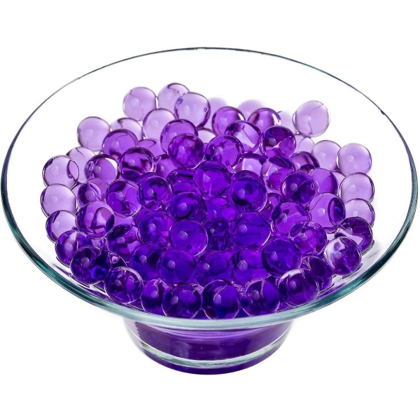 Guldvattenbollar Silikonkulor Vattenpärlor Gel Jordpärla Blandvattenbollar för växtvase Filler Dekor 10000st Purple