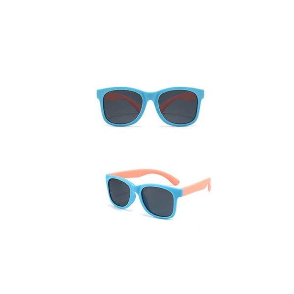 Mode barnsolglasögon färgglada retrostil överdimensionerade hornbågade solglasögon C15