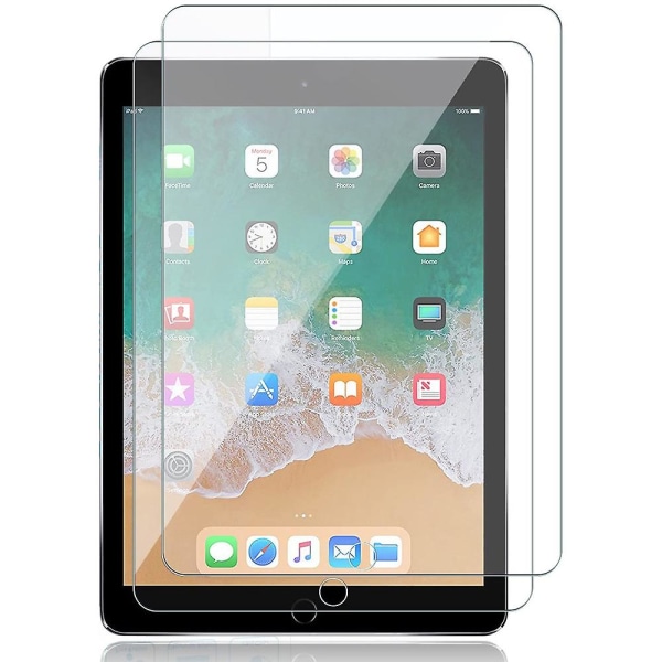 2 bitar härdat glasfilm kompatibel med Ipad Air 2 9,7 tum härdat Ipad 2018 härdat glas 9h Hd, splittringssäker skyddsfilm