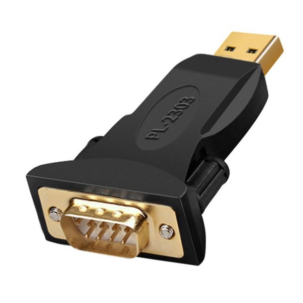 USB till adapter med chipset, USB till seriell omvandlare kompatibel med Windows 10, 8.1, 8, 7, Vista, Xp, 2000, Linux och Mac Os X 10.6 och högre USB male to DB9 male