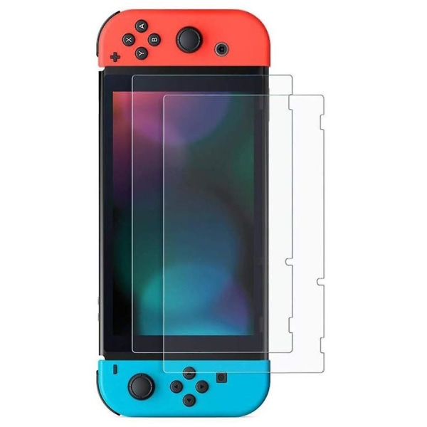 Skärmskydd i härdat glas kompatibelt med Nintendo Switch 2 delar - Ultraklart 9h glas skärmskydd Stötsäkert upp till 5 kg - reptålig