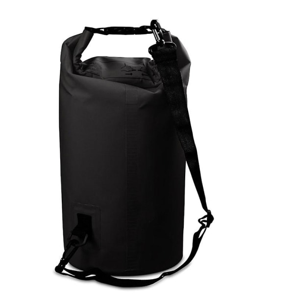 30L Outdoor Rafting Bucket Ryggsäck Flytande vattentät torrväska Black Style A