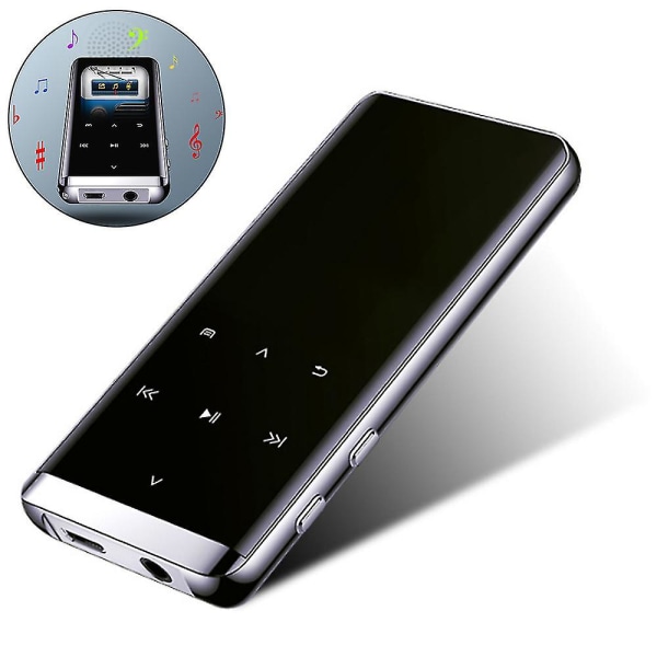 Mp3-spelare med Bluetooth, pekskärm Mp3-spelare med högtalare, bärbart hifi-ljud Mp3-musikspelare med