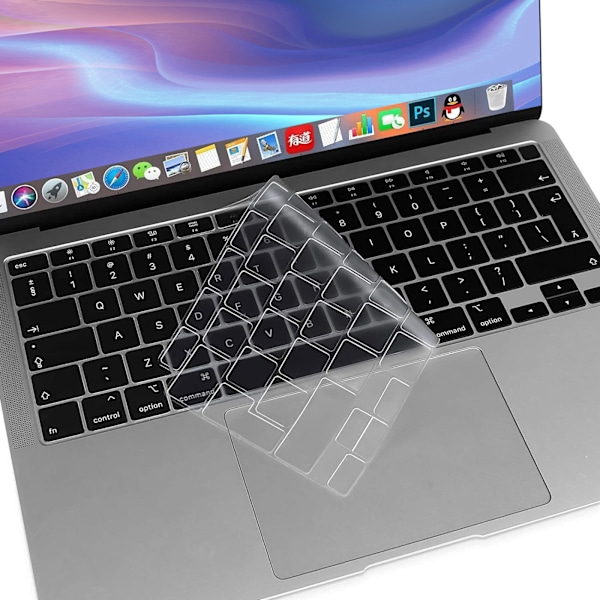 CaseBuy Premium Ultratunt tangentbordskydd för 2023 2022 2021 M3 M2 M1 Pro/Max Apple MacBook Pro 14\" 16\" Modell A2442 A2779 A2918 A2485 A2780 A2991 EU