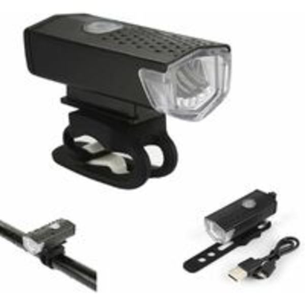 Cykellampor USB Uppladdningsbar 300 Lumen 800mAh IPX5 Vattentät Cykellampa, 3 Belysningsläge Cykellampor, för Alla Landsvägscyklar