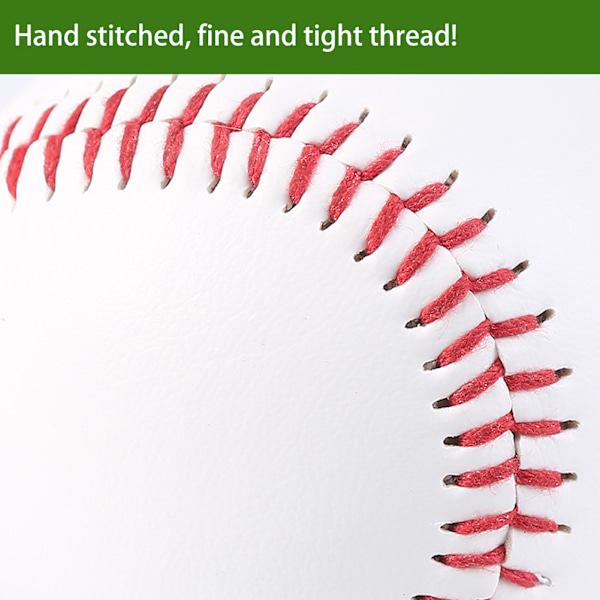 Standard 9 tum handgjorda basebollar gummi inre mjuk baseboll 7,2 cm softboll träningsboll